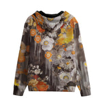 Men's Zip Up Hoodie Colorful Floral Patterns