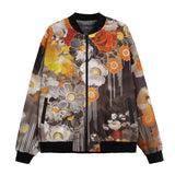 Bomber Jacket Colorful Floral Patterns
