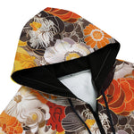 Men's Zip Up Hoodie Colorful Floral Patterns