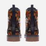 Leather Boots Colorful Floral Patterns