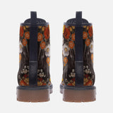 Leather Boots Colorful Floral Patterns