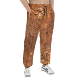 Men's Sweatpants Gold Embossed Cityscape Art