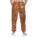 Men's Sweatpants Gold Embossed Cityscape Art