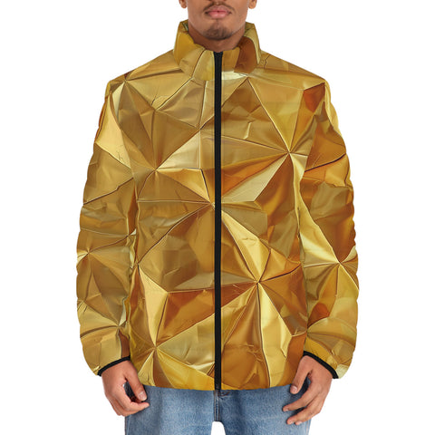 Down-Padded Puffer Jacket Golden Polygons