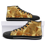 High-Top Canvas Shoes Golden Polygons