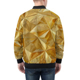 Bomber Jacket Golden Polygons