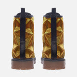 Leather Boots Golden Polygons