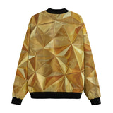 Bomber Jacket Golden Polygons