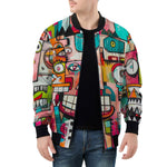 Bomber Jacket Golden Polygons (Copy)