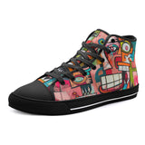 High-Top Canvas Shoes Abstract Painting