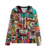 Men's Zip Up Hoodie Abstract Painting