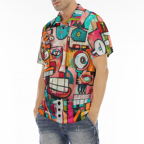 Men's Polo Shirt Abstract Painting