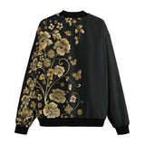 Bomber Jacket Side Flowers Golden Ornament