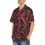 Hawaiian Shirt Red Octopus Tentacles