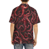 Hawaiian Shirt Red Octopus Tentacles