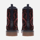 Leather Boots Red Octopus Tentacles