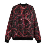Bomber Jacket Red Octopus Tentacles
