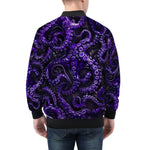 Bomber Jacket Blue Octopus Tentacles