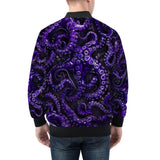 Bomber Jacket Blue Octopus Tentacles