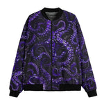 Bomber Jacket Blue Octopus Tentacles