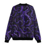 Bomber Jacket Blue Octopus Tentacles