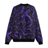 Bomber Jacket Blue Octopus Tentacles