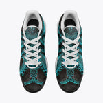 Air Cushion Sneakers Turquoise Octopus Art