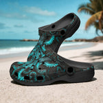 Classic Clogs Turquoise Octopus Art
