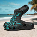 Classic Clogs Turquoise Octopus Art
