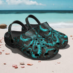 Classic Clogs Turquoise Octopus Art