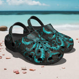 Classic Clogs Turquoise Octopus Art