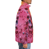 Down-Padded Puffer Jacket Colorful Melting Skulls
