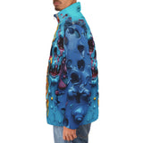 Down-Padded Puffer Jacket Colorful Melting Skulls