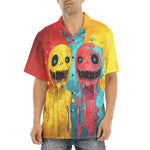 Hawaiian Shirt Colorful Melting Creepy Characters