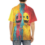 Hawaiian Shirt Colorful Melting Creepy Characters