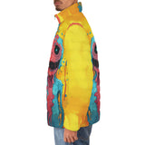 Down-Padded Puffer Jacket Colorful Melting Creepy Characters