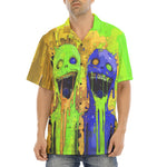 Hawaiian Shirt Colorful Melting Creepy Characters