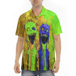 Men's Polo Shirt Colorful Melting Creepy Characters