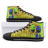 High-Top Canvas Shoes Colorful Melting Creepy Characters