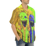 Hawaiian Shirt Colorful Melting Creepy Characters