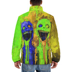 Down-Padded Puffer Jacket Colorful Melting Creepy Characters
