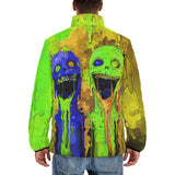 Down-Padded Puffer Jacket Colorful Melting Creepy Characters