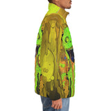 Down-Padded Puffer Jacket Colorful Melting Creepy Characters