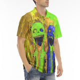 Men's Polo Shirt Colorful Melting Creepy Characters