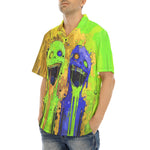 Hawaiian Shirt Colorful Melting Creepy Characters