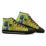 High-Top Canvas Shoes Colorful Melting Creepy Characters