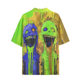 Hawaiian Shirt Colorful Melting Creepy Characters