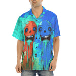 Hawaiian Shirt Colorful Melting Creepy Characters
