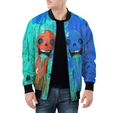 Bomber Jacket Colorful Melting Creepy Characters