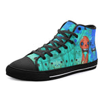 High-Top Canvas Shoes Colorful Melting Creepy Characters